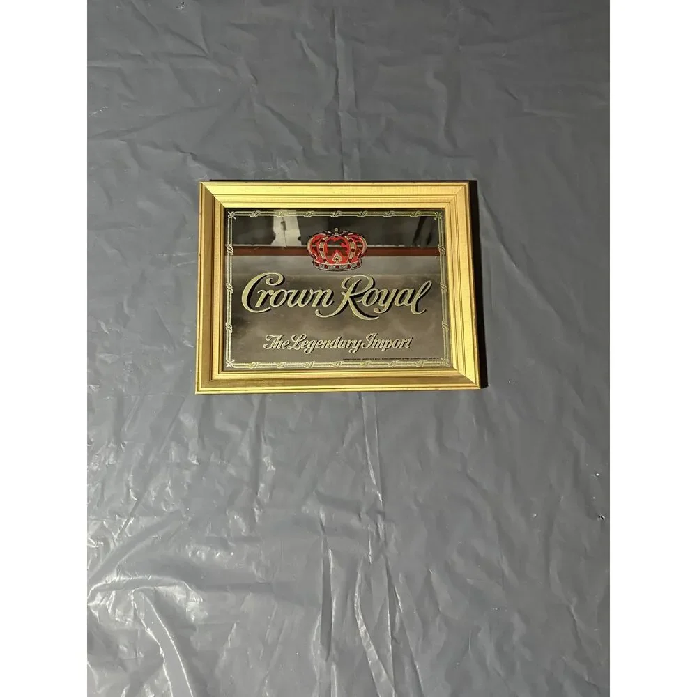 Crown Royal “The Legendary Import” Vintage Bar Mirror 19 1/2